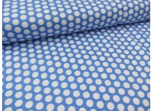 Baumwolle Fresh Dots - rauchblau